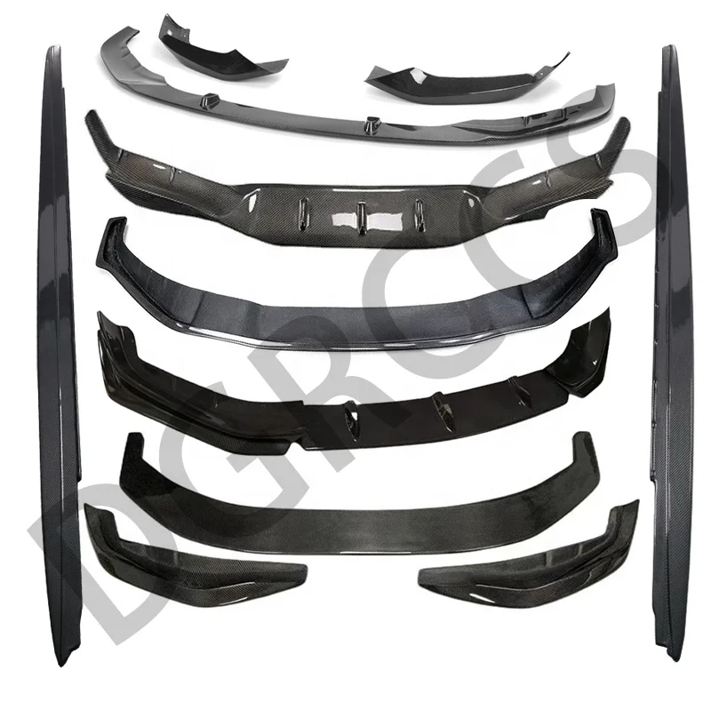 For BMW 5 Series G30 Carbon fiber spoiler front lip rear diffuser mirror shell grille steering wheel cover shark fin