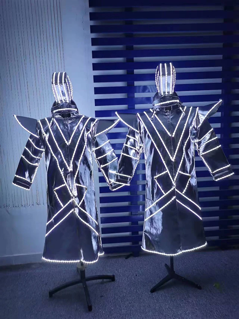 nightclub RGB Smart Pixels LED Robot Suit Costume Clothes Costume Luminous clothes for party Stage Dance Performance