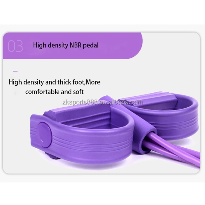 Upgraded yoga pedal stretcher abdomen fitness device multifunctional four-tube pedal stretcher Tension Rope
