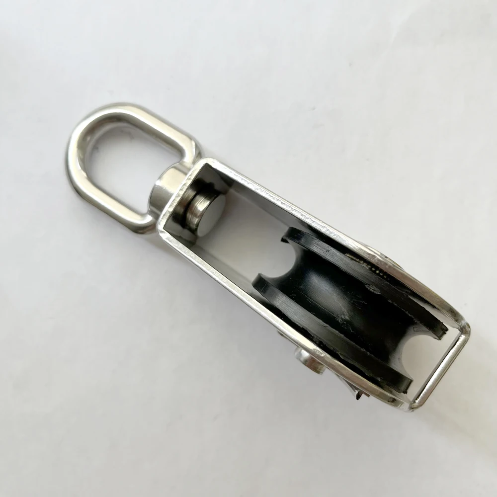 Проволочный Трос из нержавеющей стали, поворотный нейлоновый шкив, одно колесо