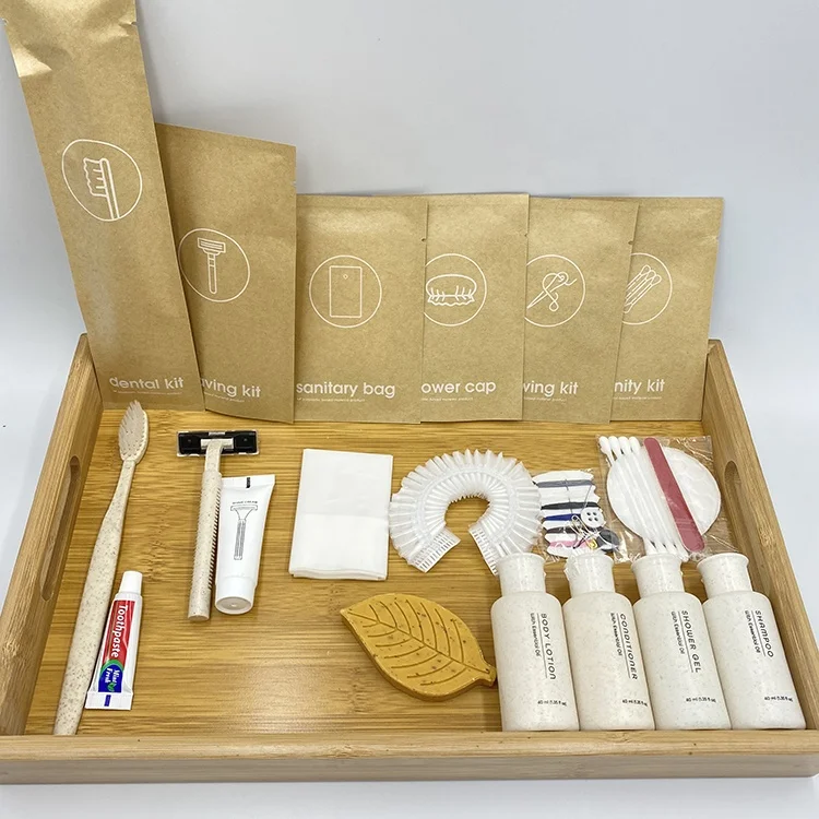 Professional Company Travel Toiletry Hotel Supplies Bathroom Amenity Set