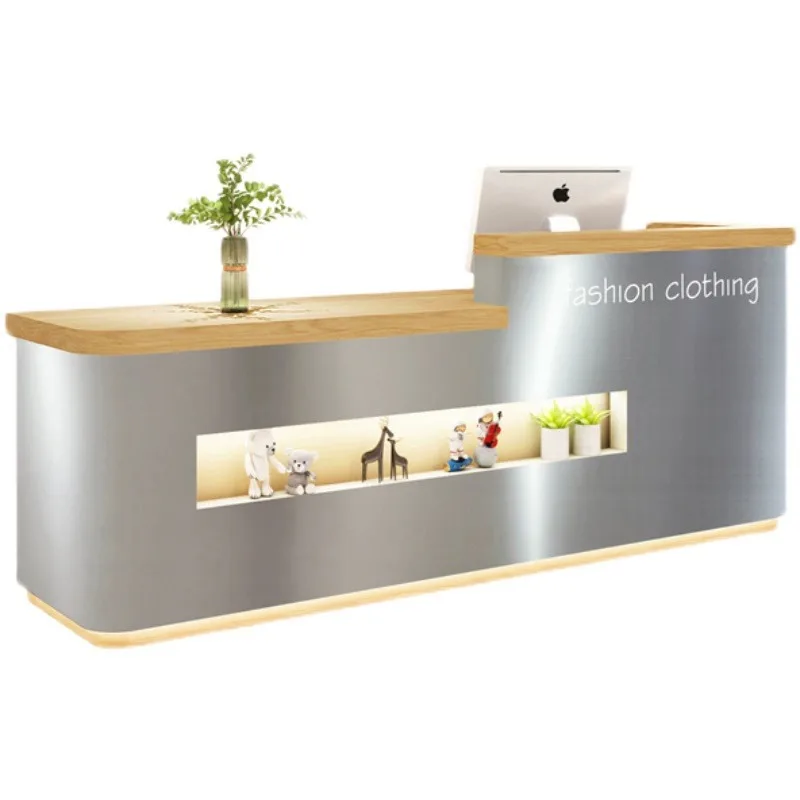 2024 Industrial Style Reception Desk Wholesaler Reception Desk Company Reception Counter For Office Beauty Salon