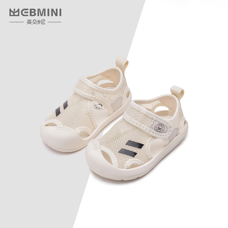 Ebmini summer tip-binding breathable non-slip baby boys and girls toddler sandals