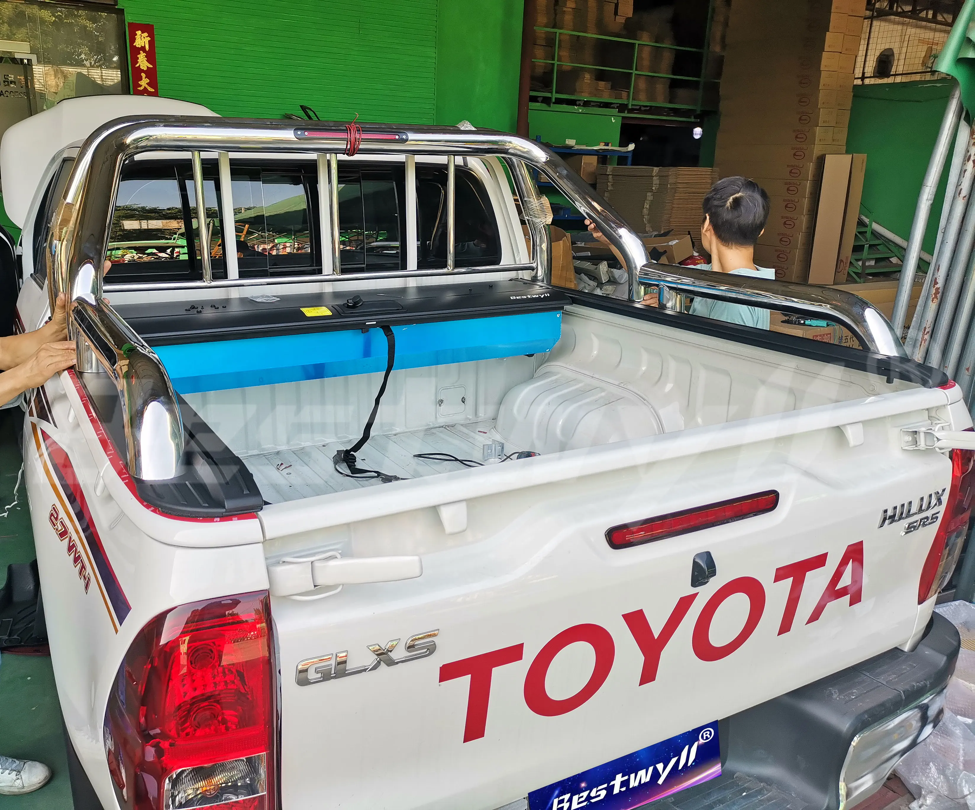 BESTWYLL тележка с ручной коробкой выдвижная для 2015 + Toyota Hilux /Revo (Sr5 J колода передним забором) K46A
