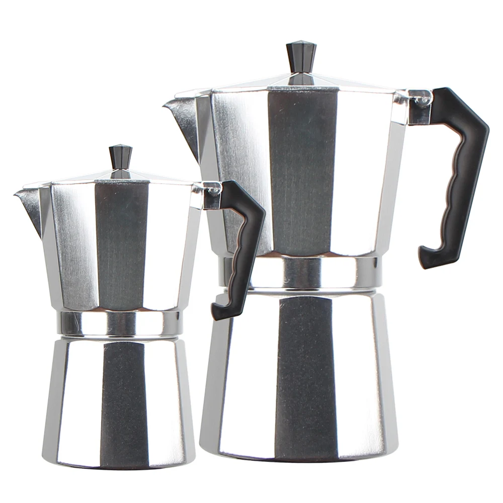 Moka Coffee Pot Aluminum Stovetop Espresso Maker New Italian Design Style High Quality Customized Personalized Custom
