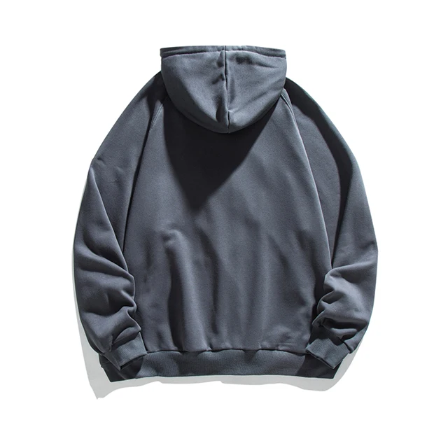 OEM custom puff print oversized full zip up hoodies