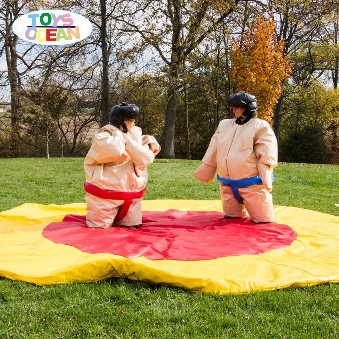 Adults Inflatable Twin Sumo wrestling suits set for interactive game