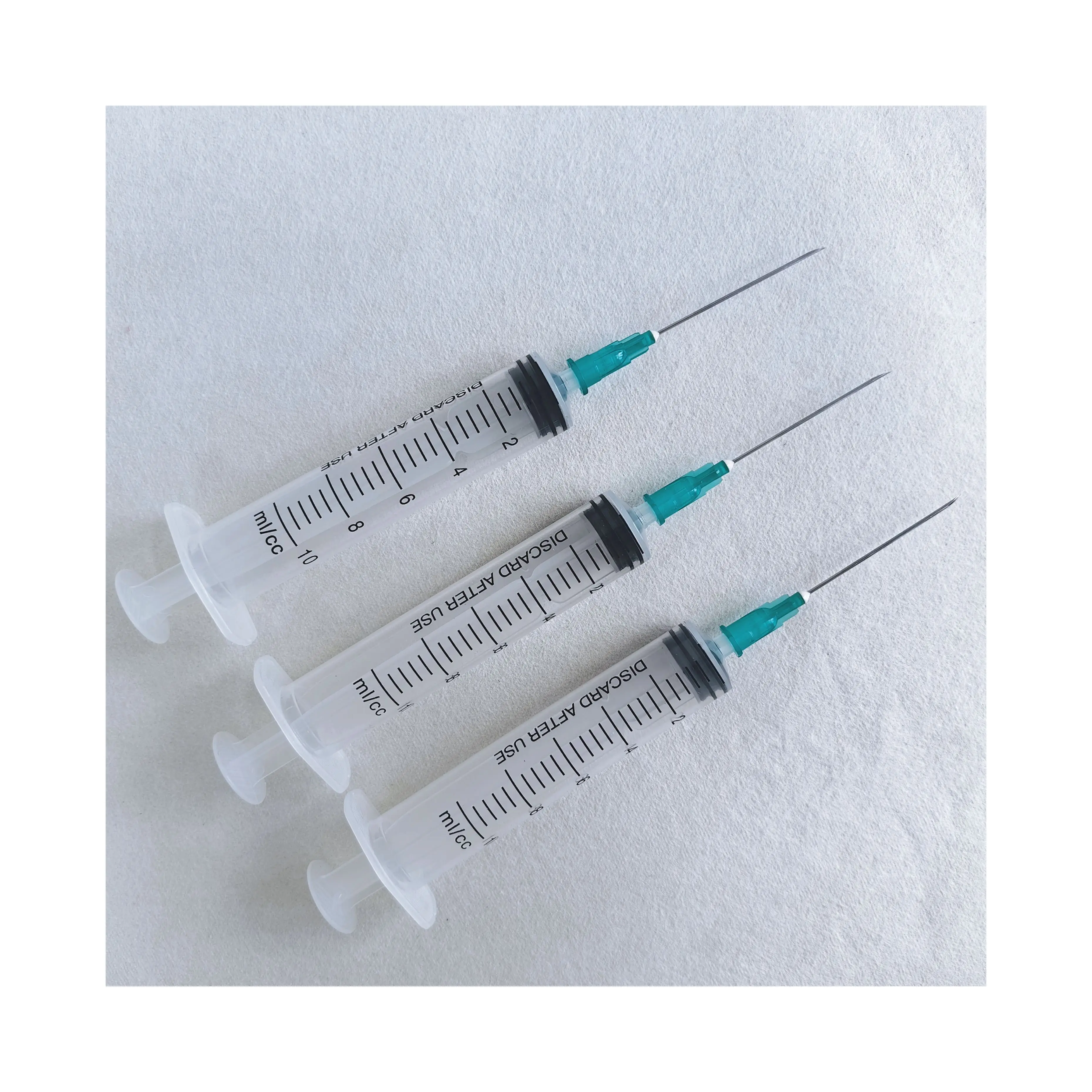 Cosmetic Syringe with Needle Environment Friendly Push Type Ps Plastic 1ml 3ml 5ml 10ml 15ml 20ml Disposable CE OEM Service