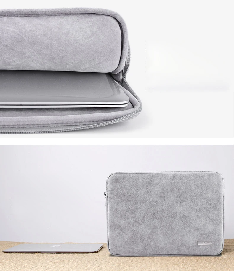 2020 hot selling office laptop sleeve bag leather laptop cover sleeve for 13/14/15 inches macbook
