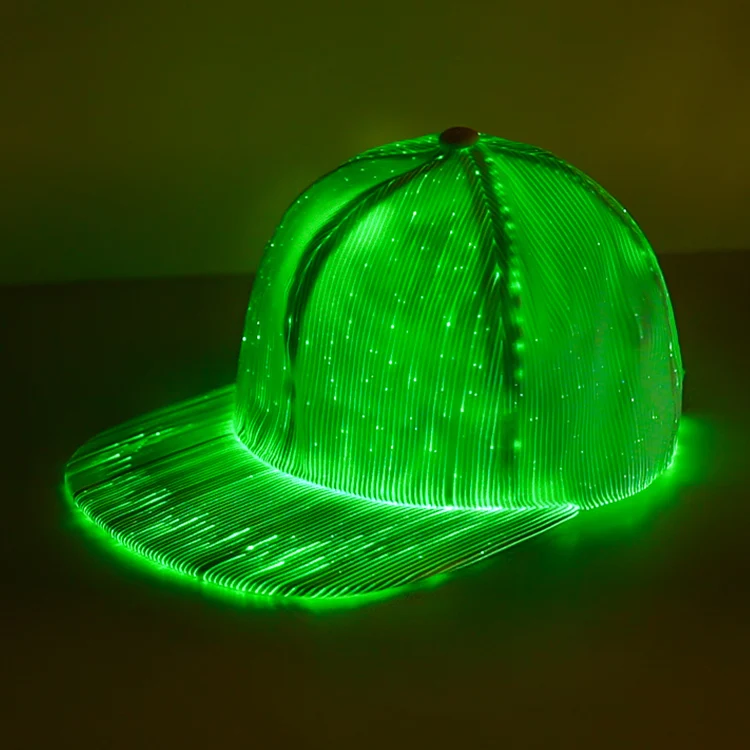 Пользовательские Светящиеся в темноте snapback шляпа карнавал led шапки и шляпы