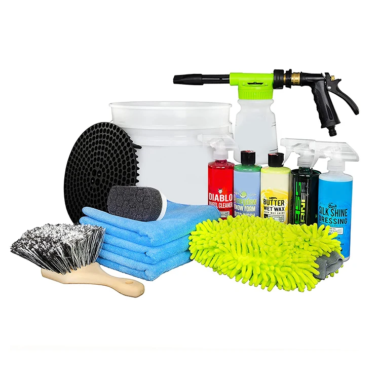 Wholesale Car Detailing Car Wash Tool Microfiber  Wash Car Cleaning Kit Set