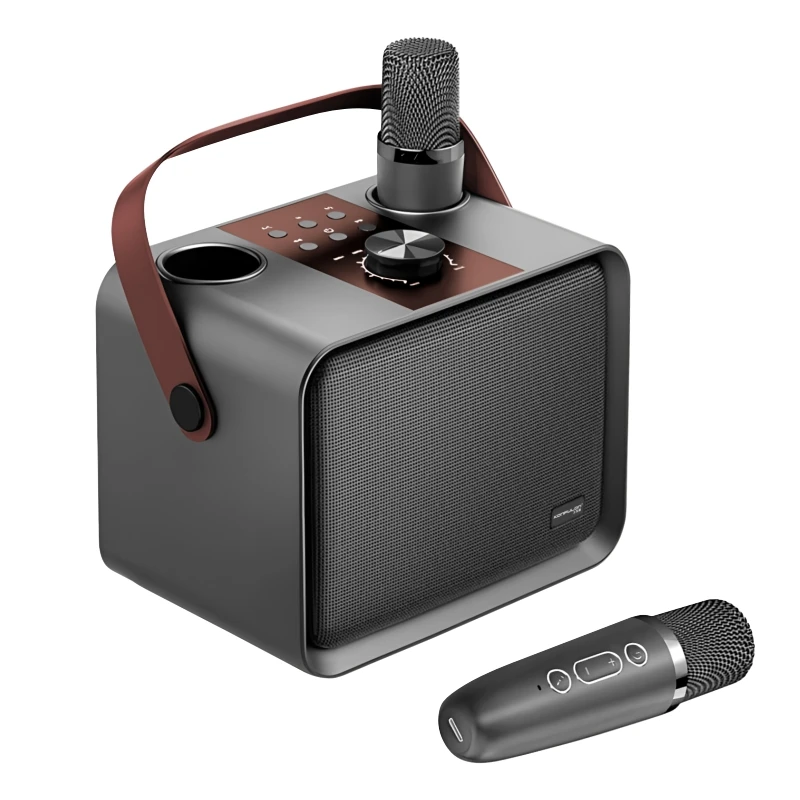 Konfulon Strong Bass Factory Outdoor 20w Bluetooth Speaker Loud Stereo Sound Karaoke Bluetooth Speaker With Microphone