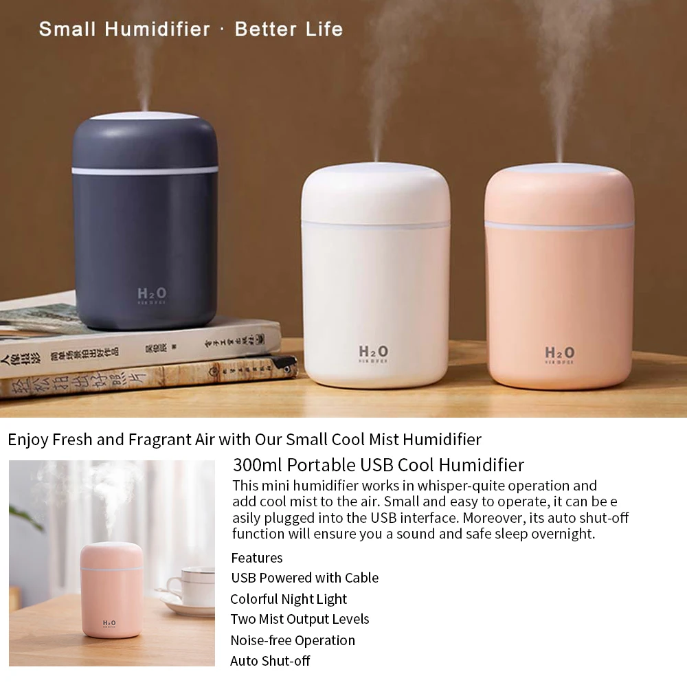 300ml Innovative Running Horse Lamp Humidifier Portable Essential Oil Diffuser Usb Car Air Humidifier for Variety of Occasions