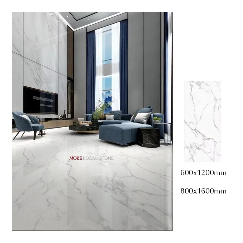 Marble Veins Statuario Mercury White Marble Floor Tile marble sintered stone wall and floor tile