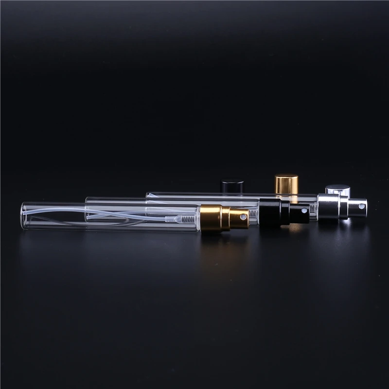 Hot selling Tube Glass Perfume Glass Botte 10ml with Spray