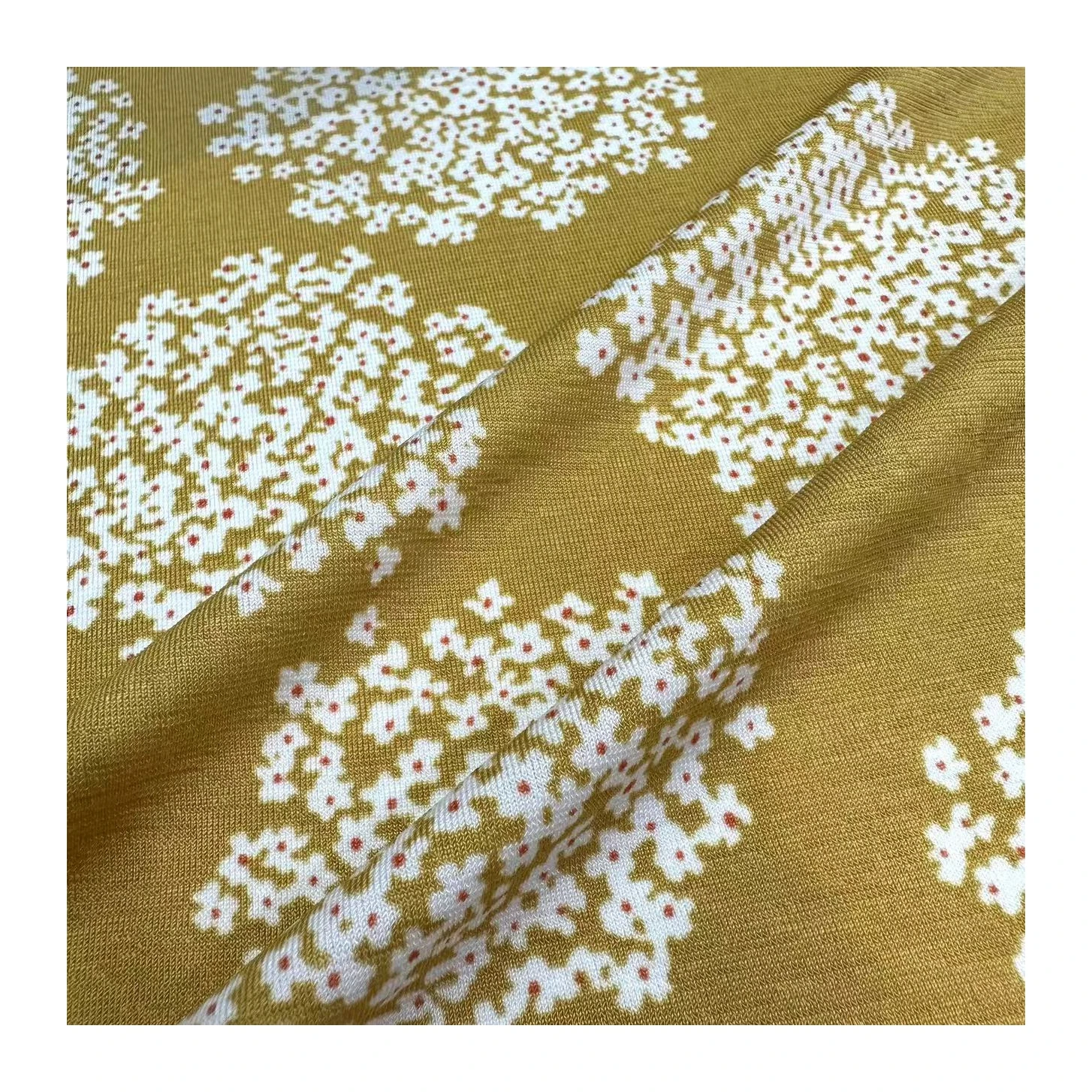 wholesale knit stretch floral print jersey fabric 95% polyester 5% spandex single jersey fabric for dress and clothing