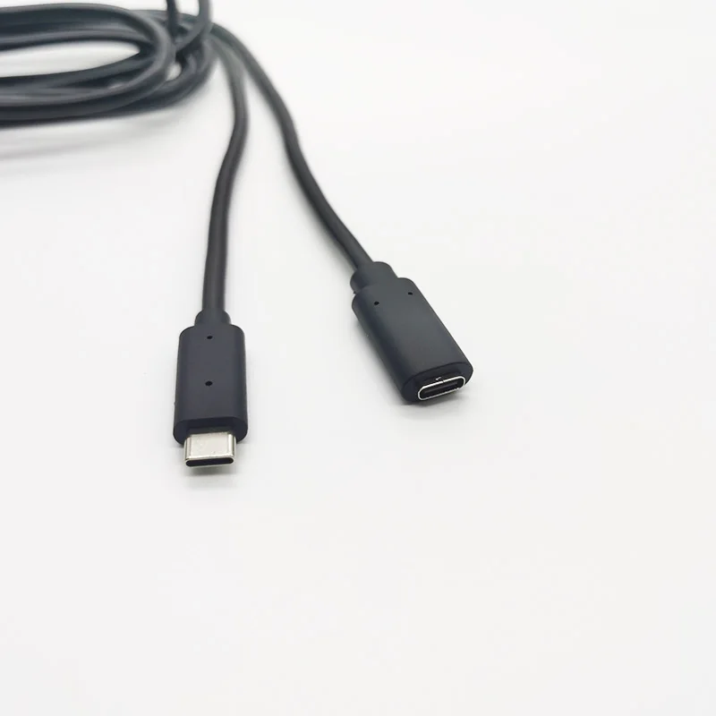 High Quality Extension Charging Male To Female Data Sync OEM PVC USB C Cable Custom Type C To USB C Cable