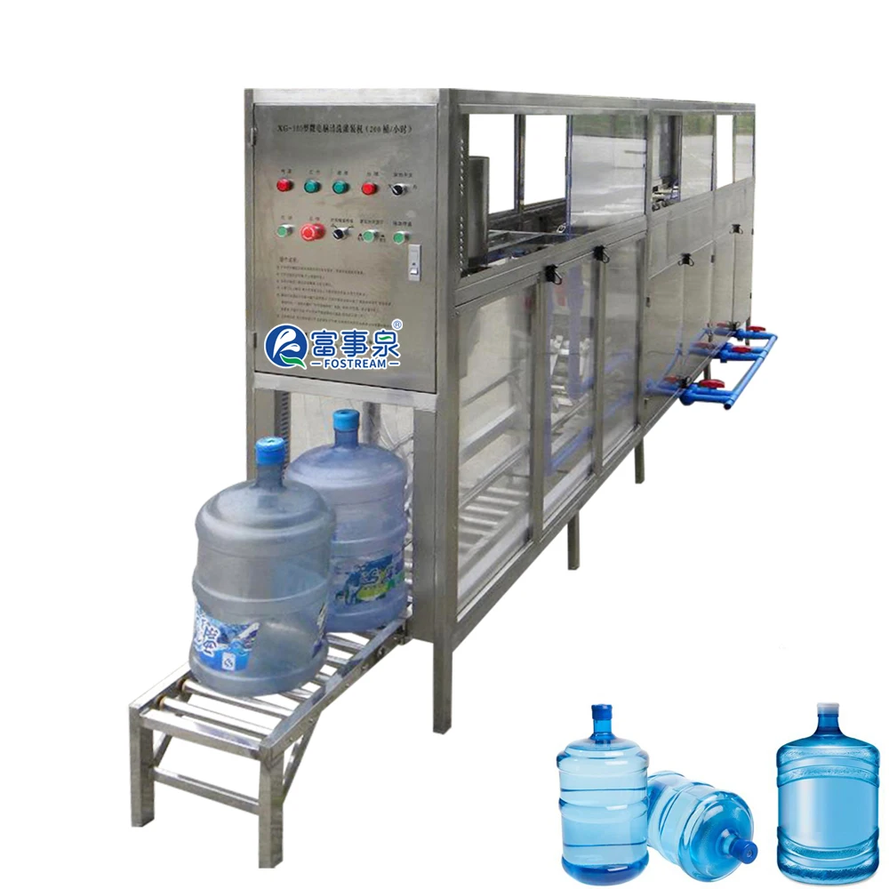 Easy To Operate Automatic 3 4 5 Gallon Plastic PET PC Big Bottle Washing Filling Capping Machine