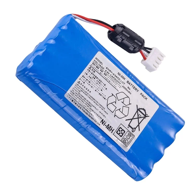 Никель-металлогидрид для аккумулятора Fukuda T8HR4/3FAUC-5887 FX-7500 FX-7540 FCP-7541 FX-7542 ECG монитор 9 6 В 3800 мАч NI-MH