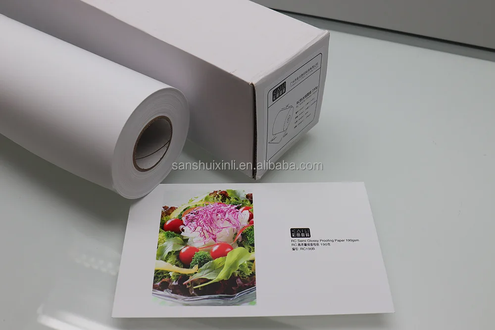 240 Gram ECO Solvent Printable Premium Quality Waterproof High Gloss Photo Paper For Sign Poster