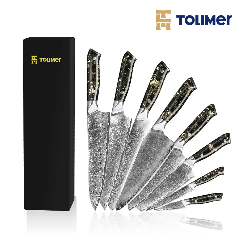 High end Japanese Kitchen knives set 67 layers 9cr14Mov Damascus steel Chopping knife for kitchen