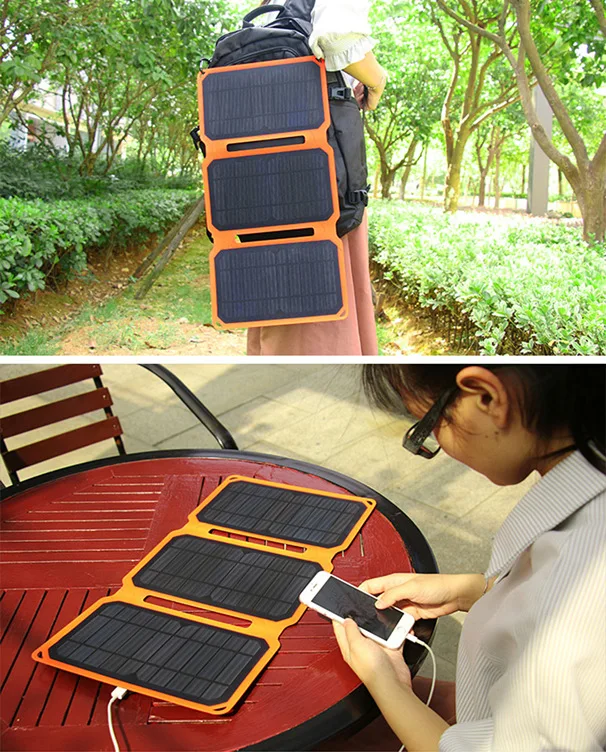Hot Sale 15W Usb Solar Charger Portable ETFE Solar Panel for DC 5V Devices