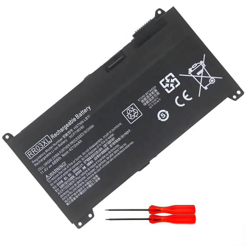 Quality New RR03XL HSTNN-LB7I Laptop Battery For HP ProBook 430 440 450 455 470 G4 G5 11.4V 48WH