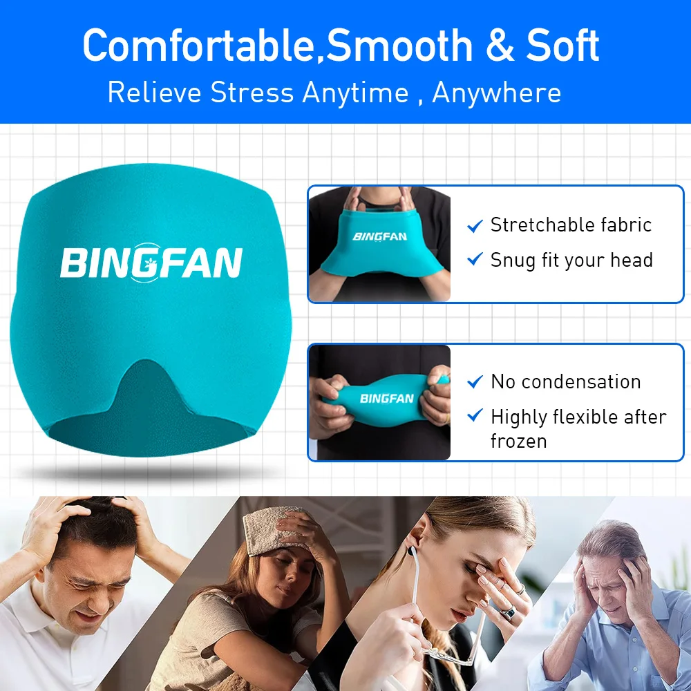 Hot cold head ice pack Body therapy cold hot pack migraine relief cap