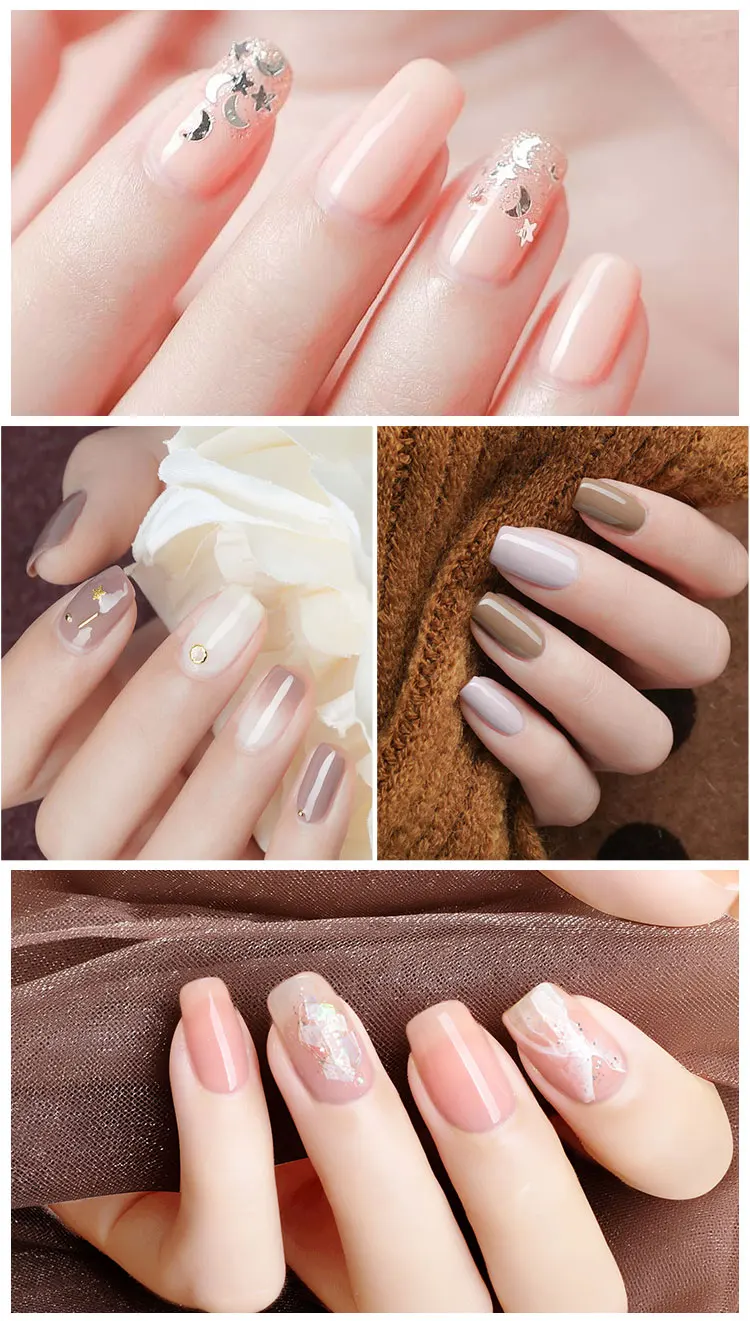 RONIKI Factory Private Label OEM soak off uv nude color gel nail polish for nail art