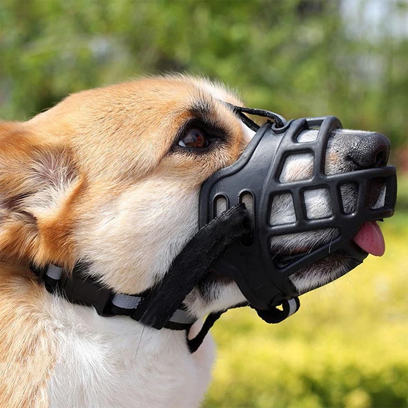 Eco-Friendly Customized Adjustable Anti- Biting Barking Chewing Soft Silicone Pet Rubber Dog Basket Muzzle for Aggressive Dogs