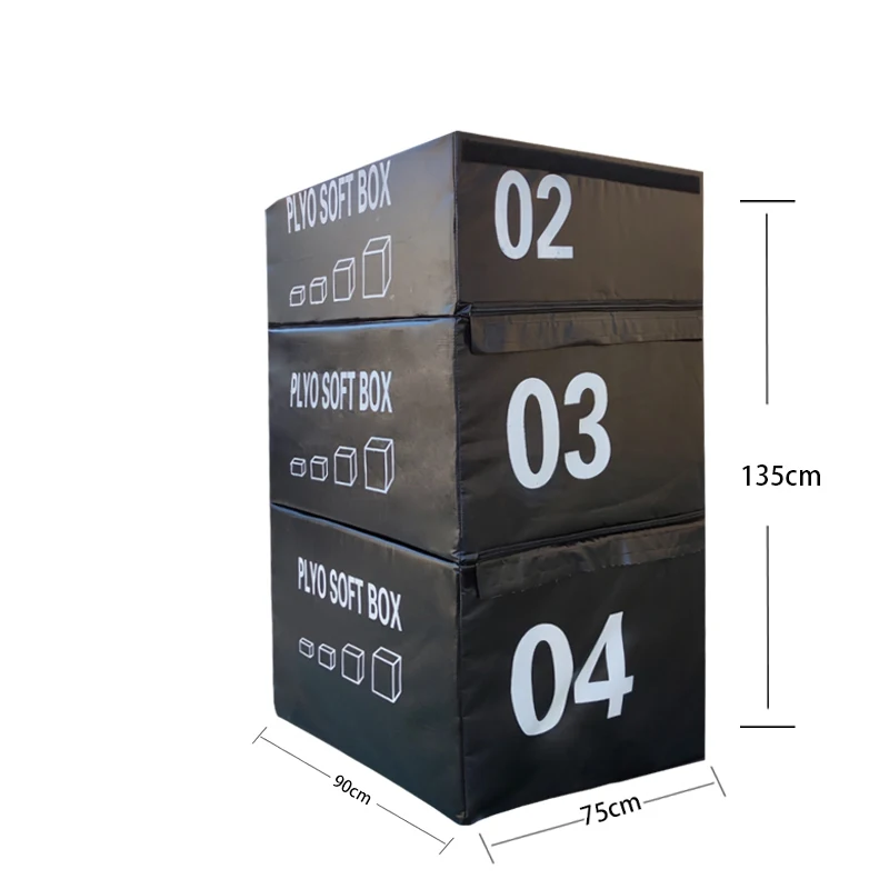 Тренажерный зал 4-1 Новый Фитнес высокая плотность Регулируемый мягкий прыжок Набор 15 см/30 см/45 см/60 см плиометрический коробка