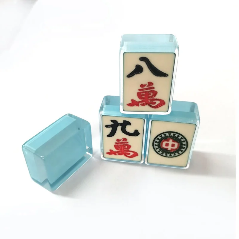 wholesale crystal mahjong new custom leisure entertainment  team game use crystal mahjong