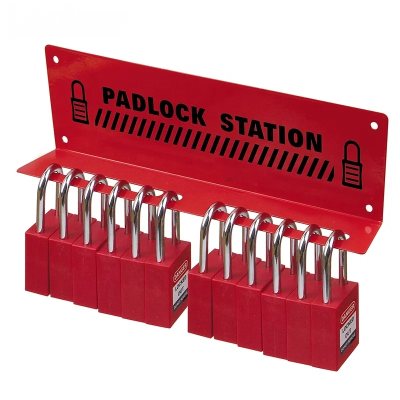 Combination Padlock Lockout Tagout Kit Station