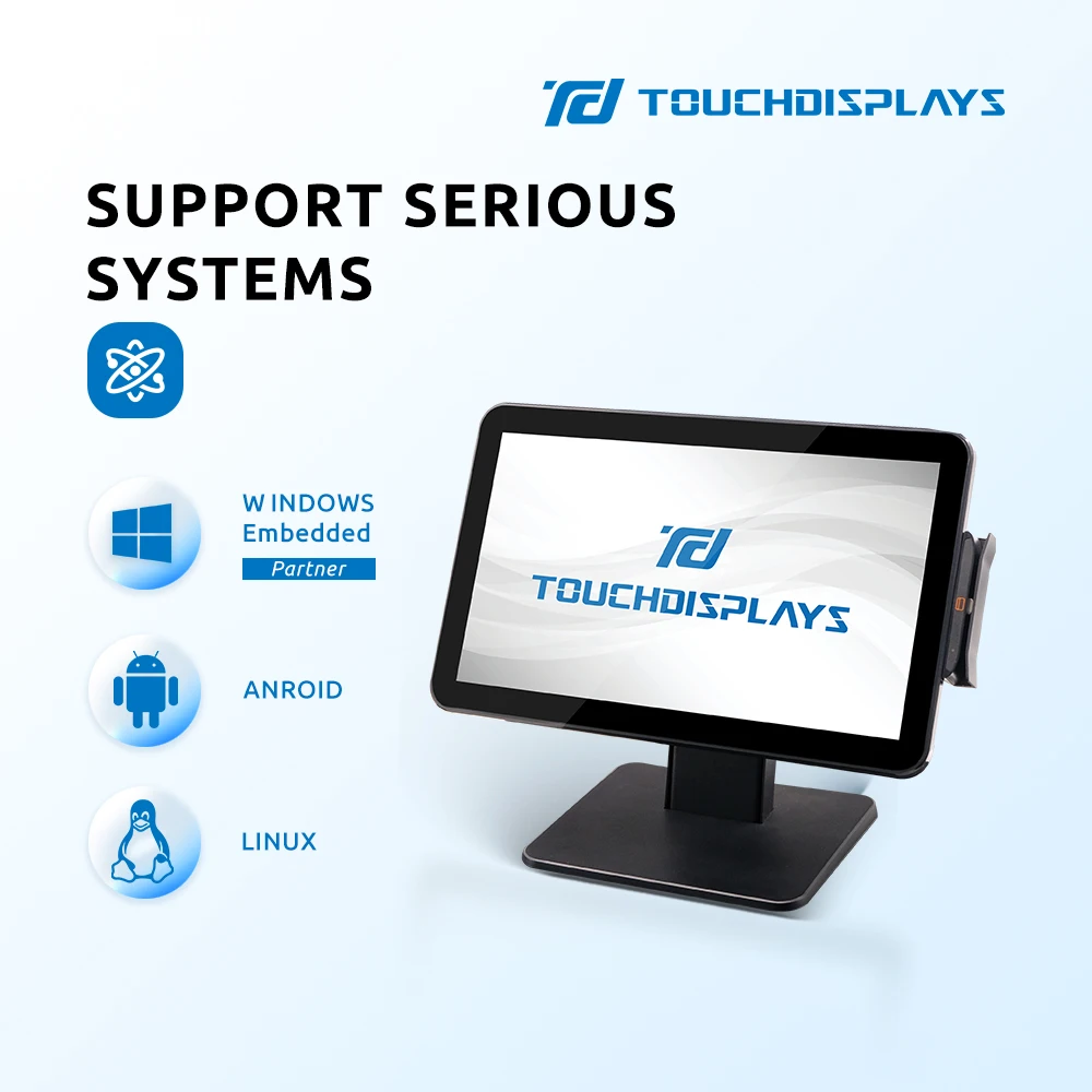 Hot Sale Windows 15.6 Inch Touch  Pos System terminal All In One Capacitive Touch Screen PC