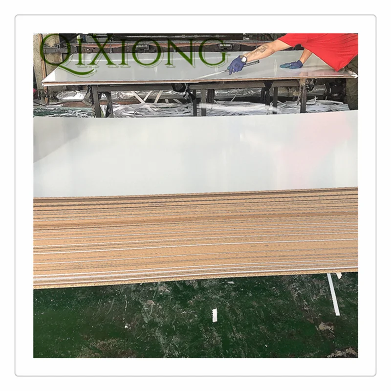 Korea LG Brand PET Sheet surface  mdf board for kitchen cabinet ,Drawer front