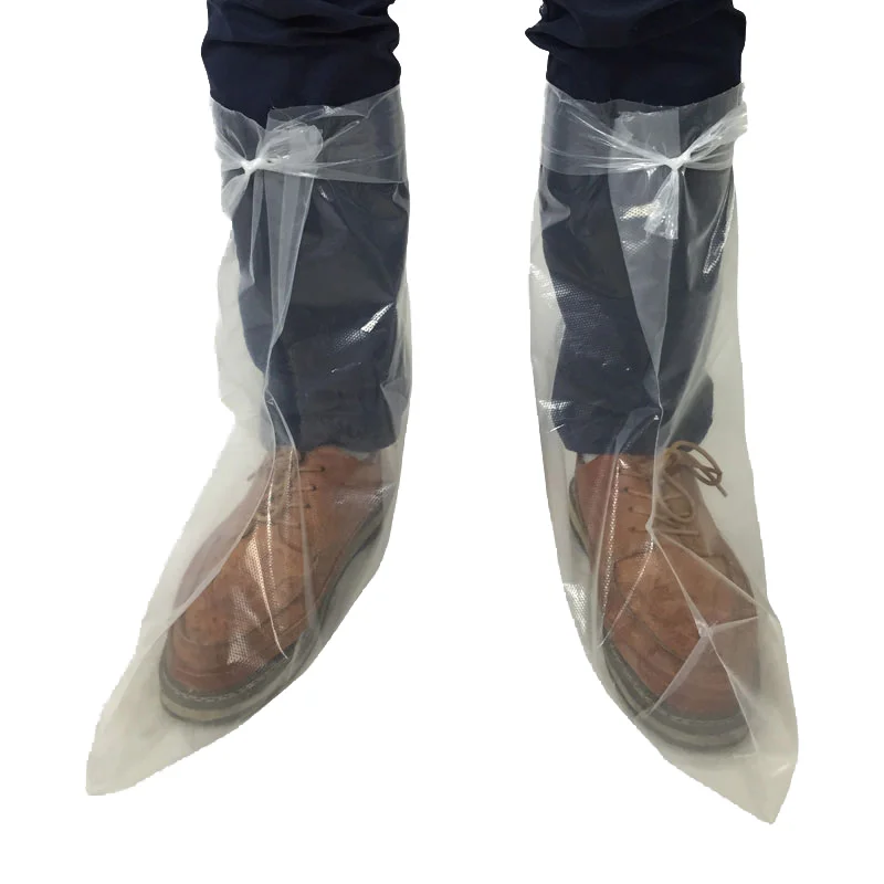 
PE Disposable Shoes Boot Cover Shoe Cover Long Disposable Disposable Shoe and Boot Covers 