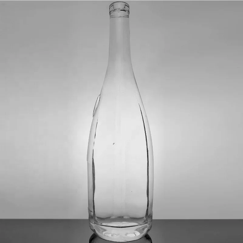 Label Panel Big Spirits Container 1 litre 1000ml Liquor Classic T-cork Finish Round Empty esd Alcohol Glass 1l Alcohol Bottle