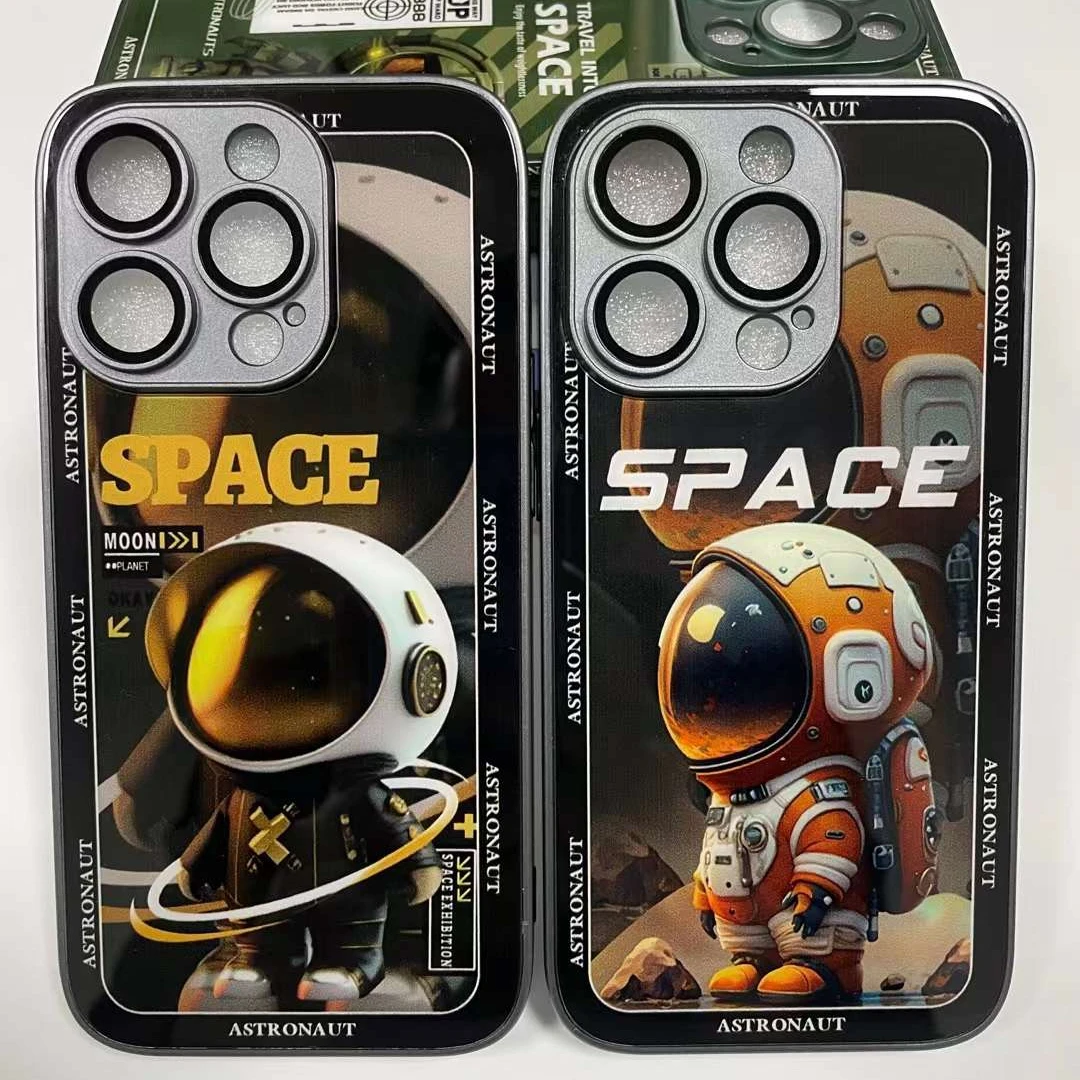 Sublimation Custom Cartoon Anime I Phone 9D Glass Mobile Phone Case For Iphone 11 12 13 14 Pro Max Brand Back Cover For Apple