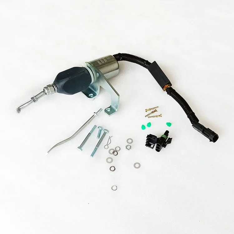 Machinery Engine Parts Fuel Shutoff Valve Liu Gong Wheel Loader QSL9.3 Diesel Engine Fuel Pump Solenoid 5304951