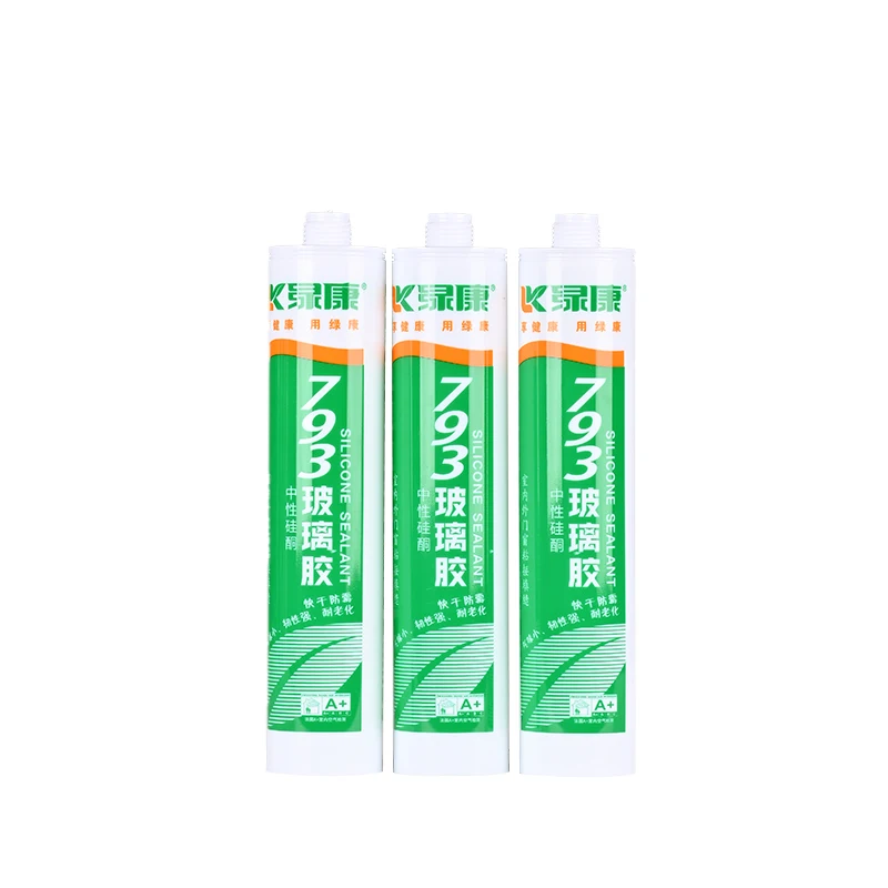 Adhesives Silicone Sealant 100% RTV Silicone Sealant Caulk/Weatherproof Food Grade Silicone Sealant White