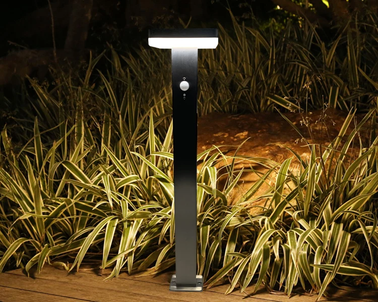 NBHANYUAN New lampara solar panel led exterior lawn and garden outdoor lights led solar bollard lamp waterproof lawn light