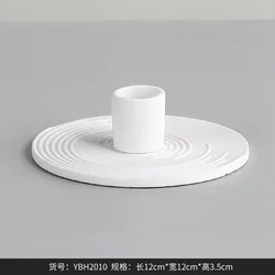 Nordic model room soft furnishings home accessories Porcelain Candle Stick Holder