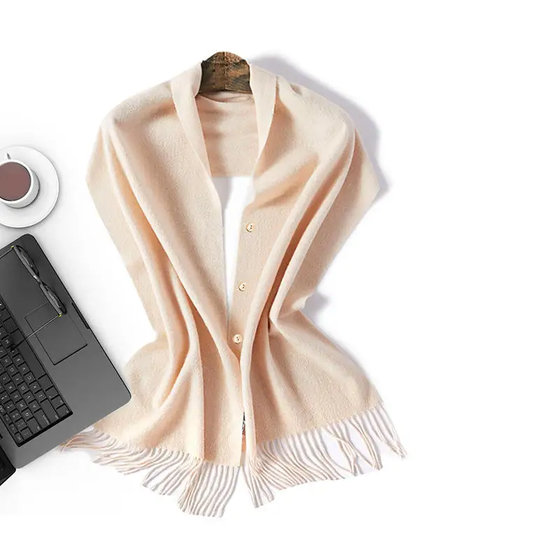 Warm winter shawl for women high quality pashmina shawl comfortable heated shawl blanket