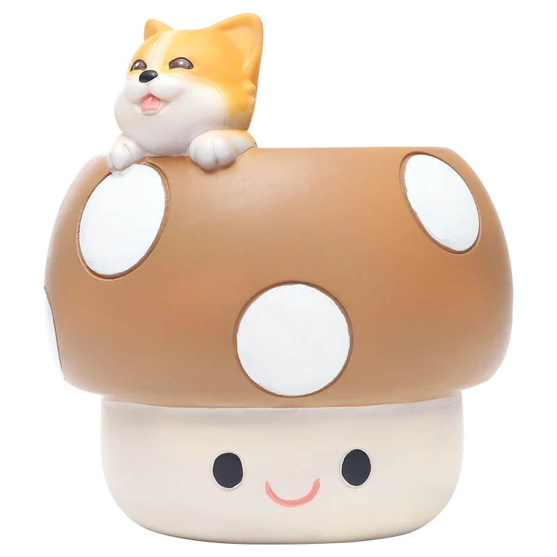 Roogo Mushroom Shape Animal Flower Pot Decorative Planter Shoes Like Pots
