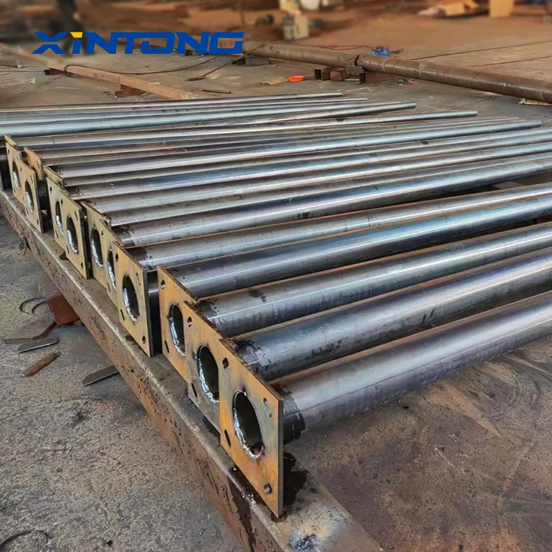 XINTONG 12meter Double Arm Solar Street Light Galvanized Pole Price 5m 10m 15m