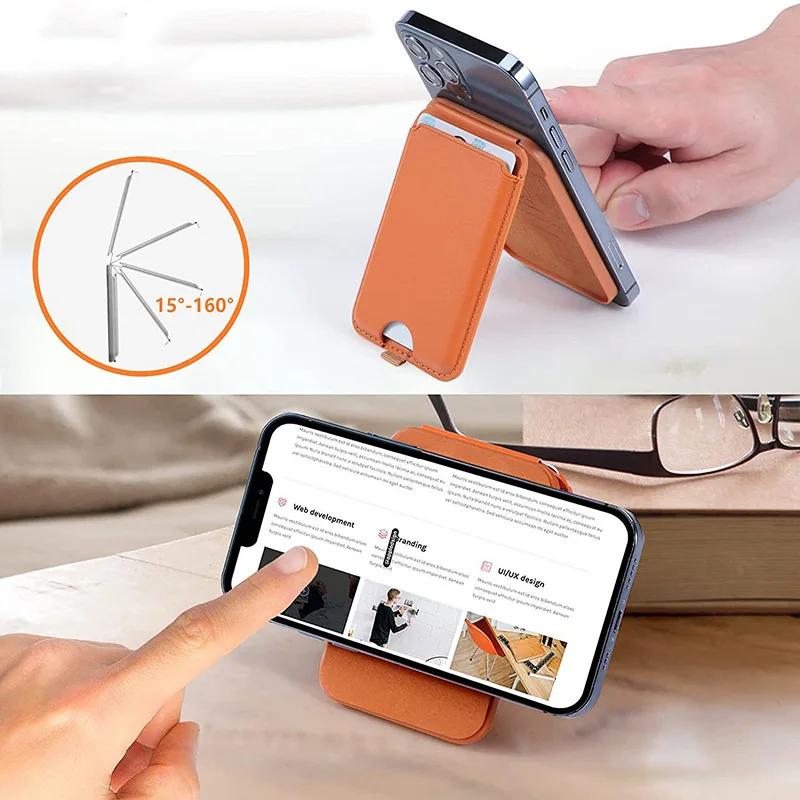 New Shockproof Pu Leather Silicone Holder Cell Phone Magnet Card Bags Case Magnetic Wallet For Iphone