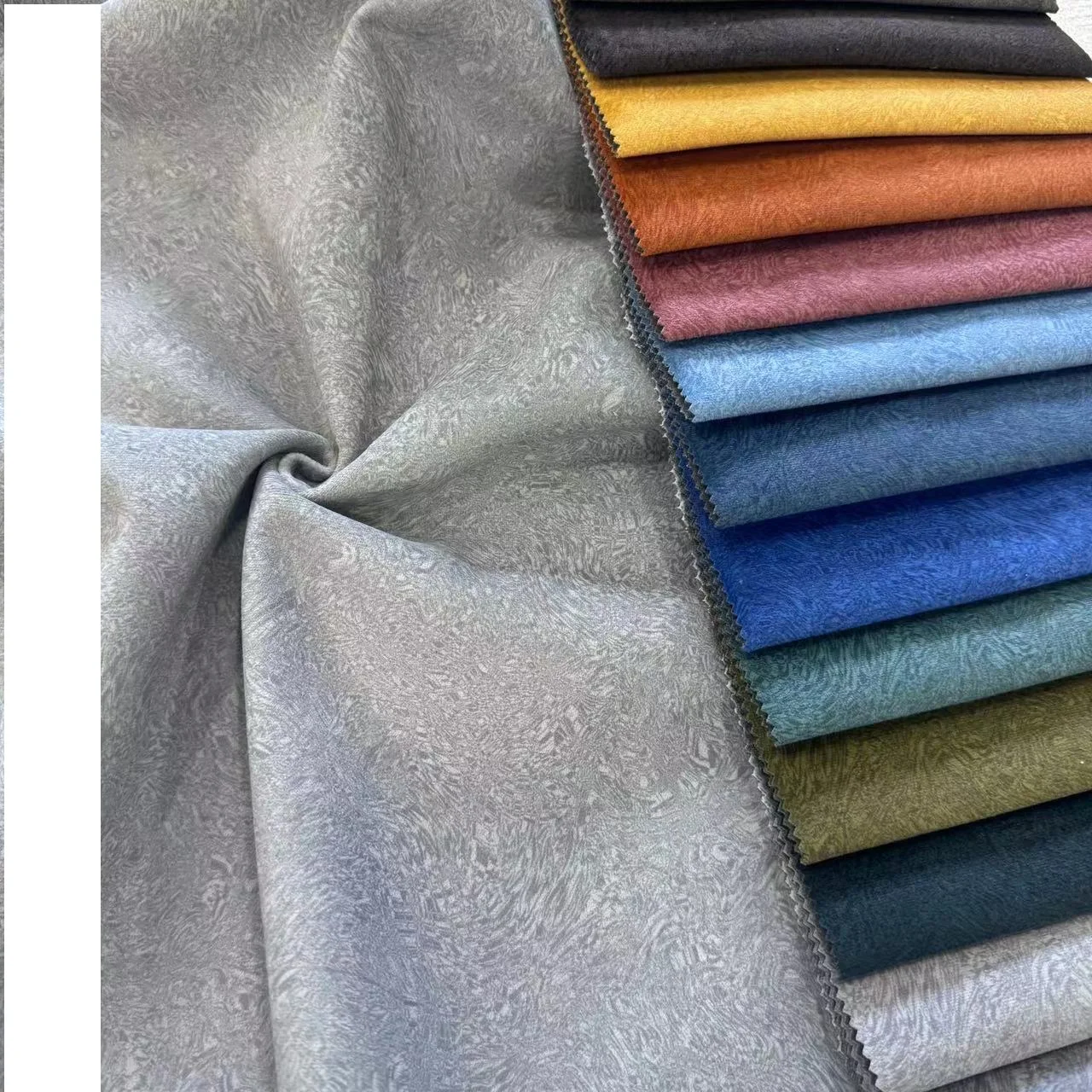 JL25713 mosha Velvet new designs  Printed embossed factory  Wholesale Sofa Fabric For Home Textile with fleece Backing