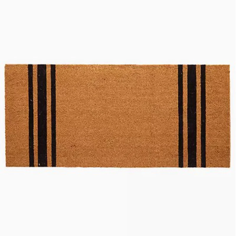 Top quality natural coconut husk mat printed modern design coconut door mat