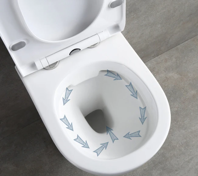 Bathroom Wall Hanging Ceramic Toilet WC Floating Wall Mounted Toilette Suspendue Rimless Wall Hung Toilet