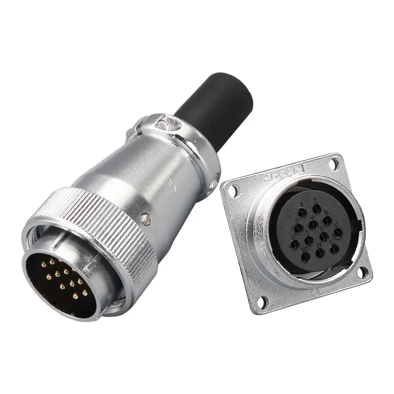 M28 WS28 male plug and female square socket  signal Automotive Electrical Aviation power connector  Adapter